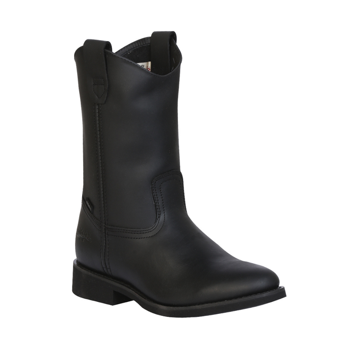 Establo Men's Work Boot - Leather Grasso -  Black