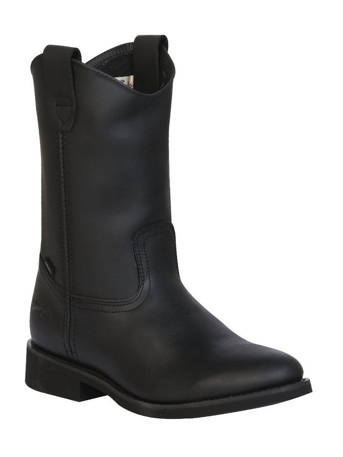 Establo Men's Work Boot - Leather Grasso -  Black