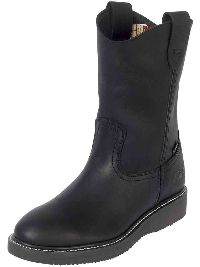 Establo Men’s Work Boot Grasso Leather - Black
