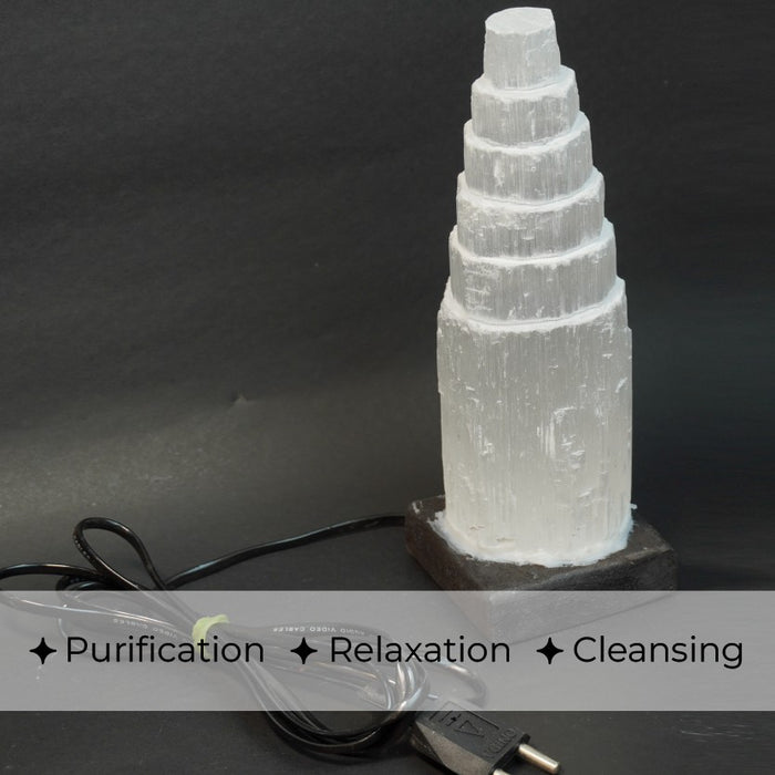 Exclusive Selenite Lamp – Illuminate Your Space with Purity & Light