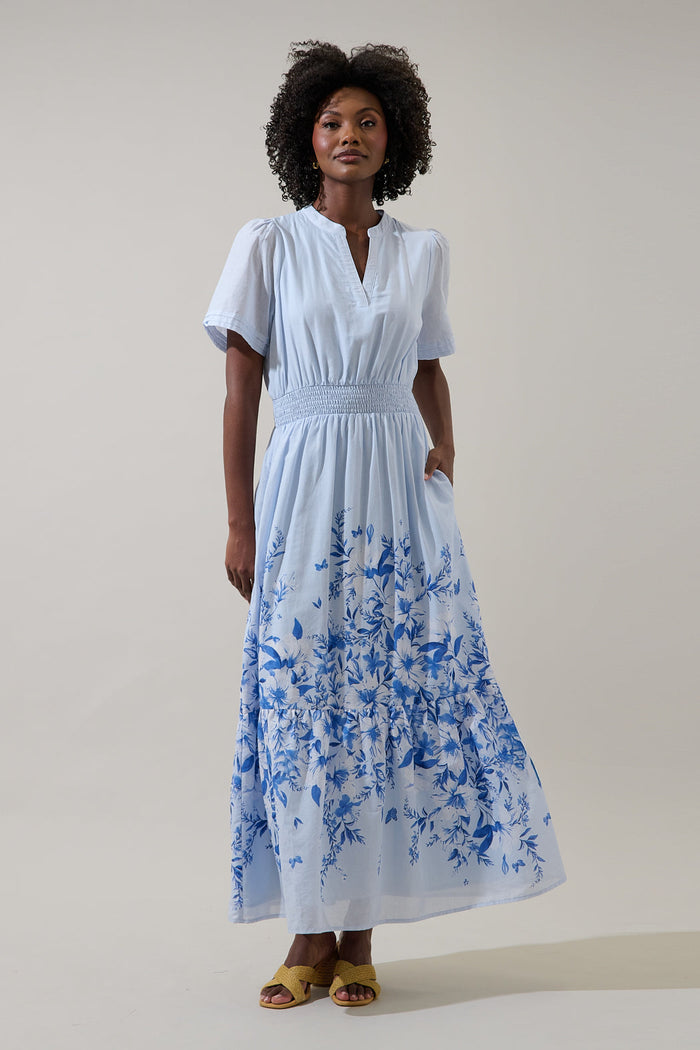Fernie Field Janey Poplin Maxi Dress