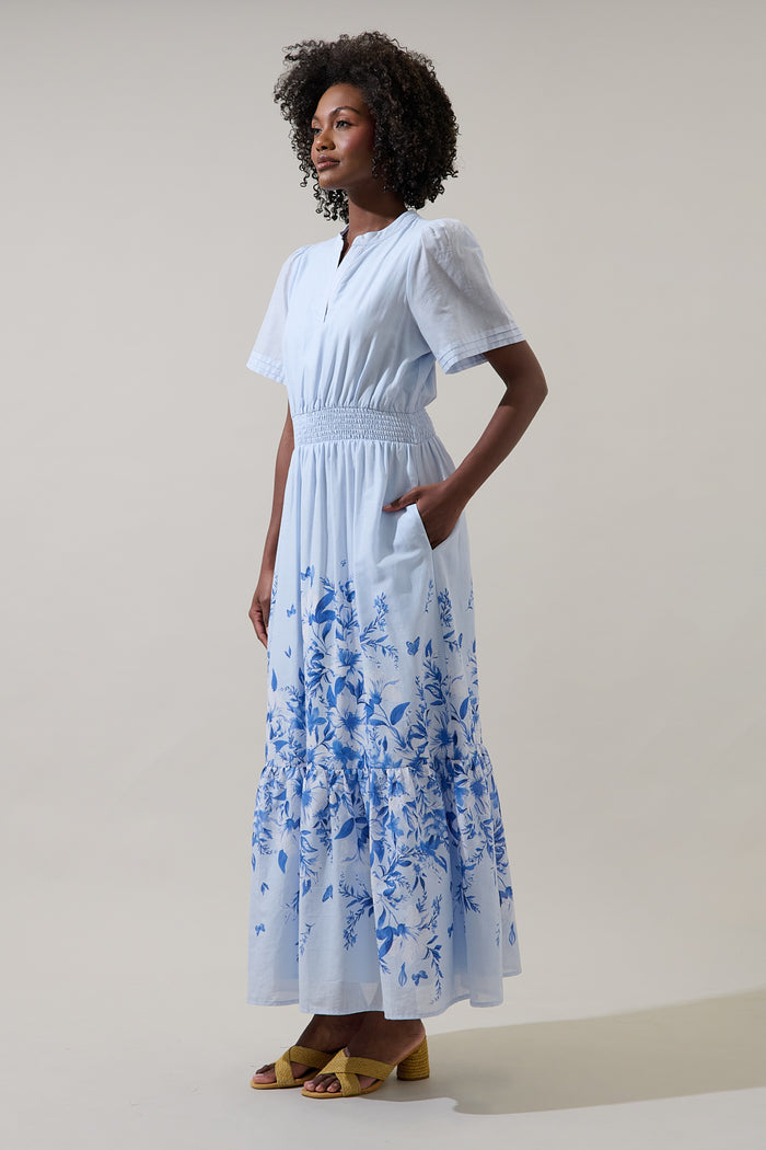 Fernie Field Janey Poplin Maxi Dress
