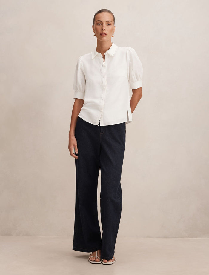 Finley Trim Detail Blouse Forever New
