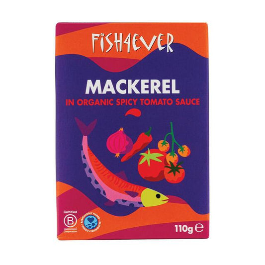 Fish 4 Ever Mackerel in Spicy Tomato Sauce 110g
