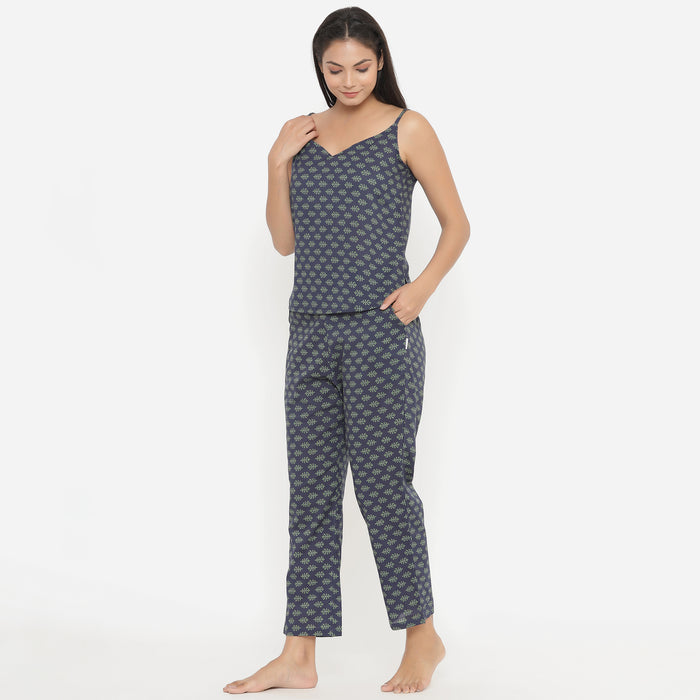 Fleurs on Blue Loungewear