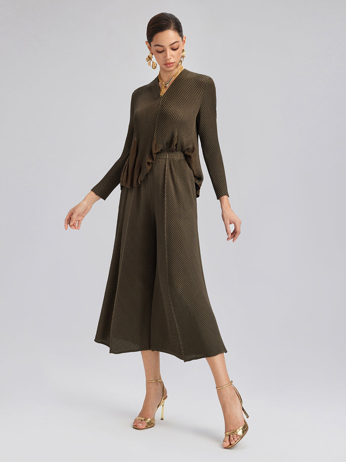 Lightweight garment with clean lines and subtle structure