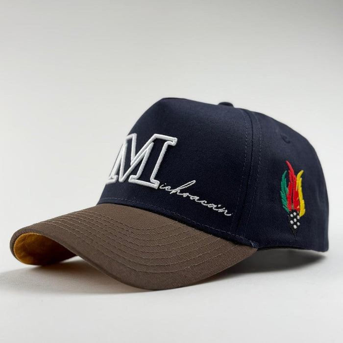 Forty Five "Michoacán" Cap- Navy/Brown