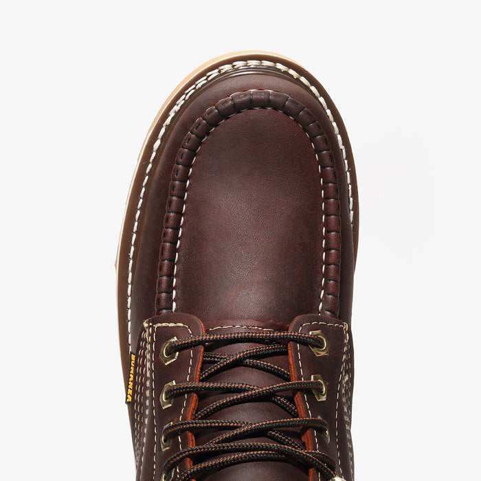 Frontier Dual 6" Men's Moc Toe Work Boot - Burgandy