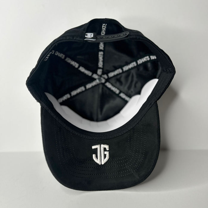 Gallero Black Snapback Hat - Rooster Embroidery Cap