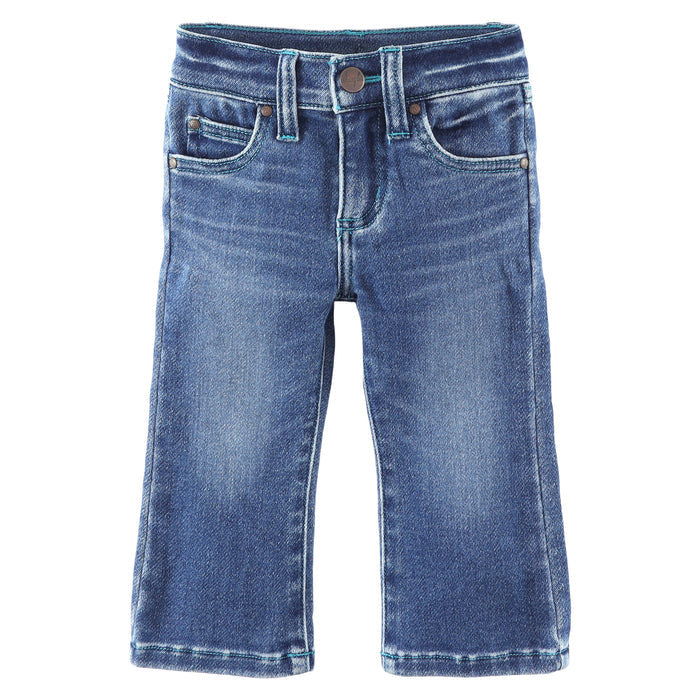 Girl's Wrangler Stitched Pocket Bootcut Jean- Melanie