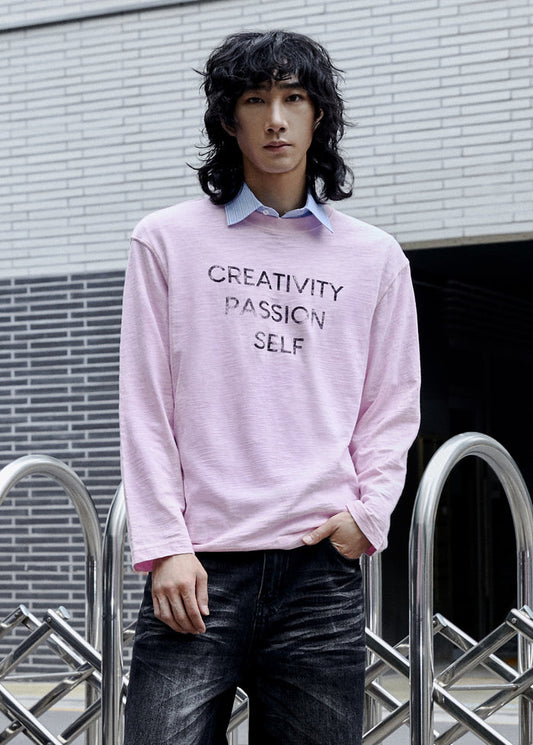 GRAPHIC PRINTED SLUB TEE