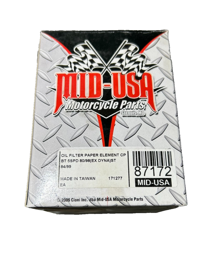 Harley Davidson Mid-USA 87172 Chrome Oil Filter 63796-77T