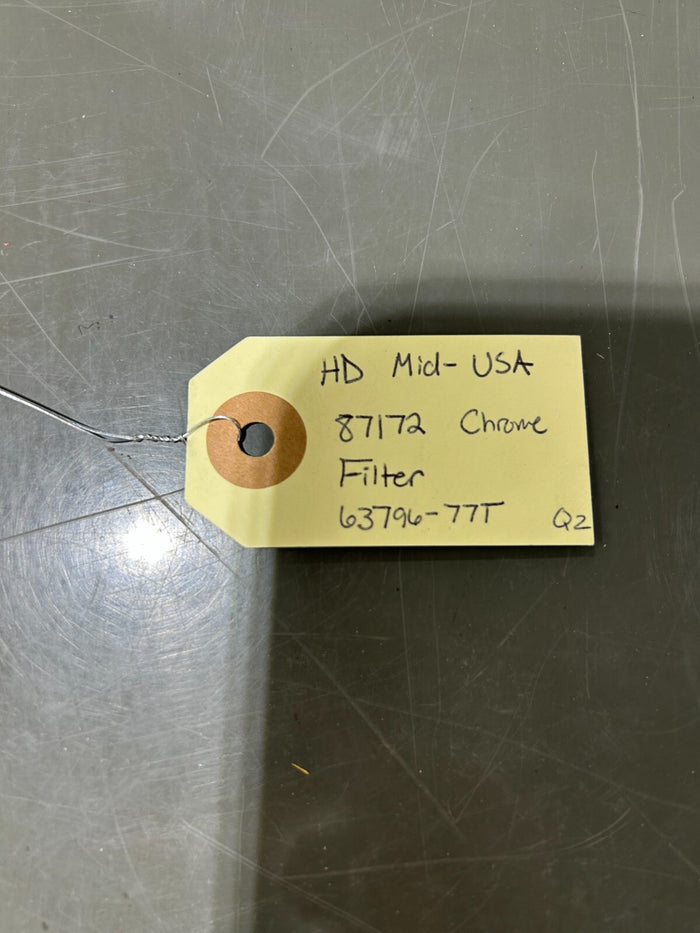 Harley Davidson Mid-USA 87172 Chrome Oil Filter 63796-77T