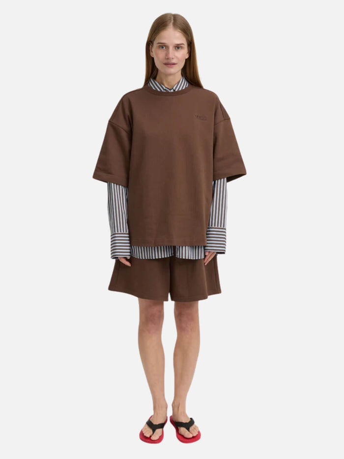 Hendrix Tee - Brown Tops BLANCA