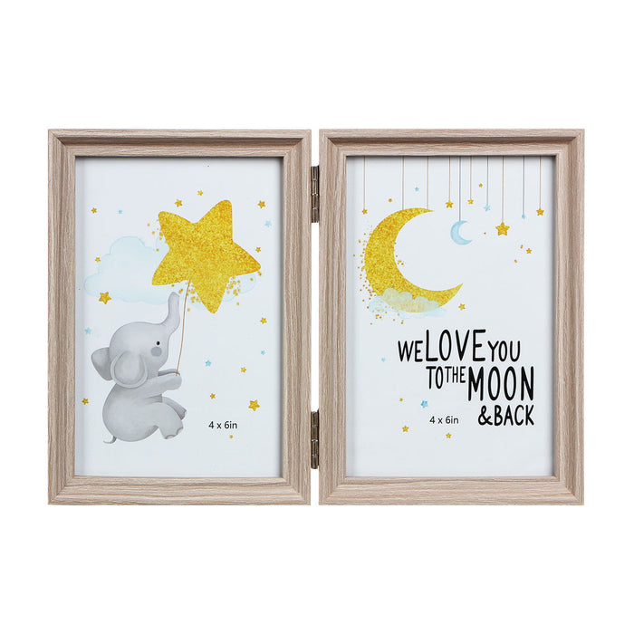 Hinged Double Wooden Photo Frame | Home Décor