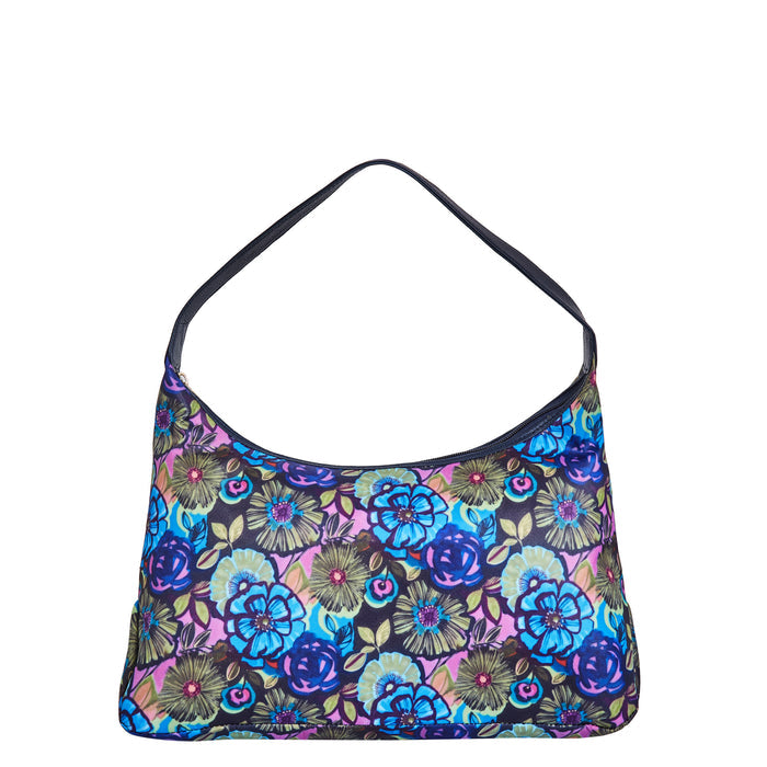 Women's botanical shoulder hobo bag for work, travel, and daily use