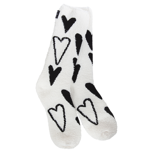 Holiday Valentine Cozy Crew - Black Heart