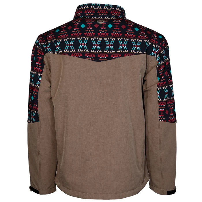 Hooey Softshell Jacket Tan/Aztec