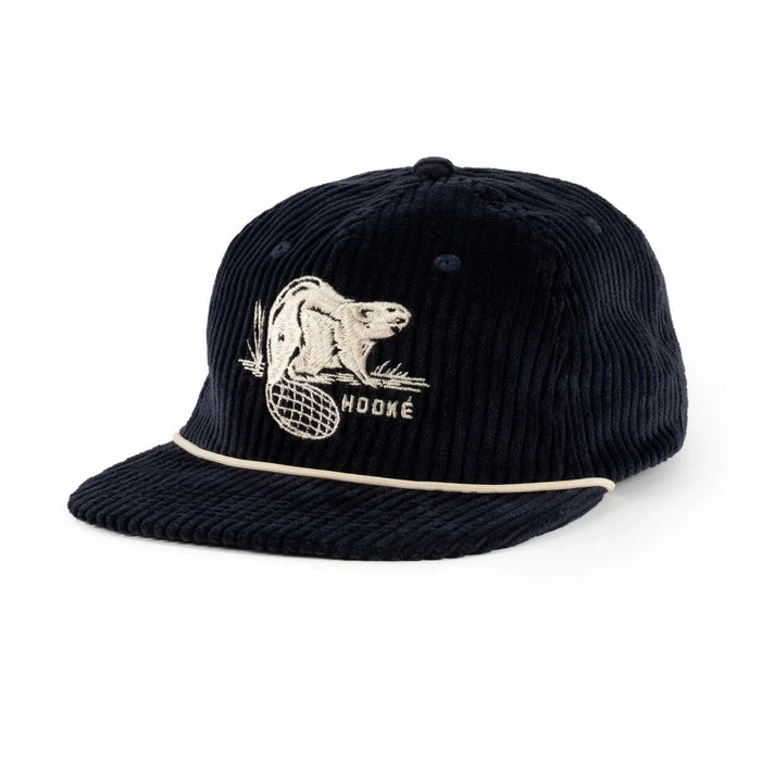 HOOKE BEAVER CORDUROY CAP NAVY