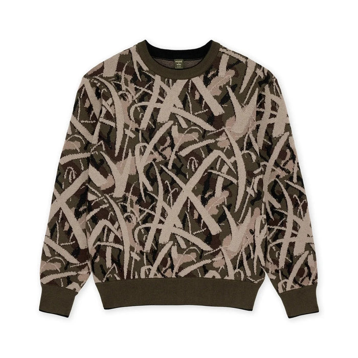 HOOKE WHC MARSHLAND KNIT SWEATER MASHLAND CAMO MENS SWEATER