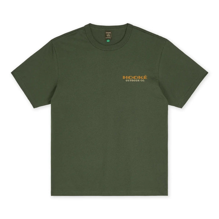 HOOKE WILDLIFE HABITAT CANADA DARK GREEN MENS T-SHIRT