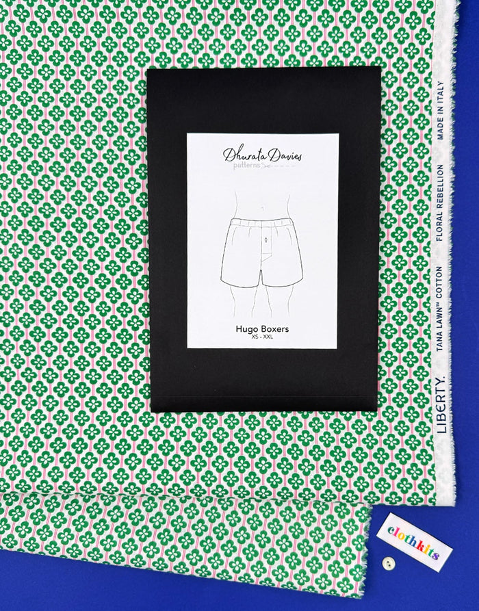 Hugo Boxer Shorts Liberty Fabrics Tana Lawn Dressmaking Kit, Dhurata Davies