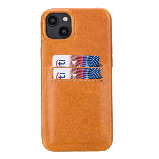 iPhone 14 Plus Leather Snap - On wallet case by Hardiston - premium iPhone 14 Cases