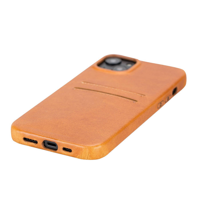 iPhone 14 Plus Leather Snap - On wallet case by Hardiston - premium iPhone 14 Cases