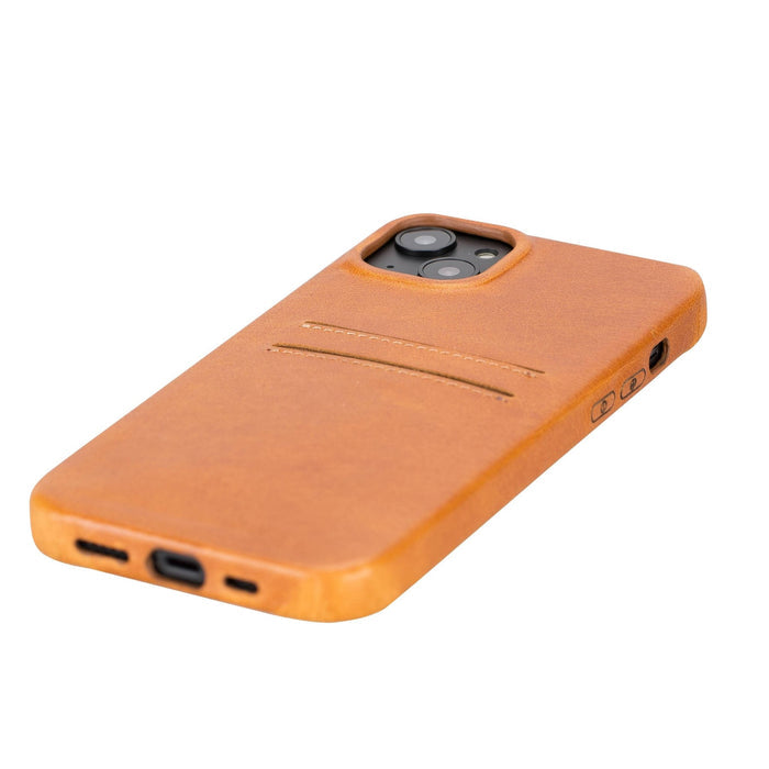 iPhone 14 Plus Leather Snap - On wallet case by Hardiston - premium iPhone 14 Cases