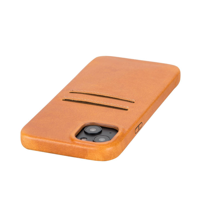 iPhone 14 Plus Leather Snap - On wallet case by Hardiston - premium iPhone 14 Cases