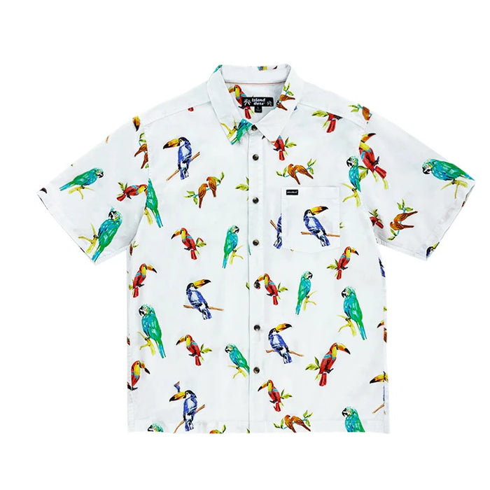ISLAND HAZE AUREED MENS BUTTON DOWN SHORT SLEEVE SHIRT