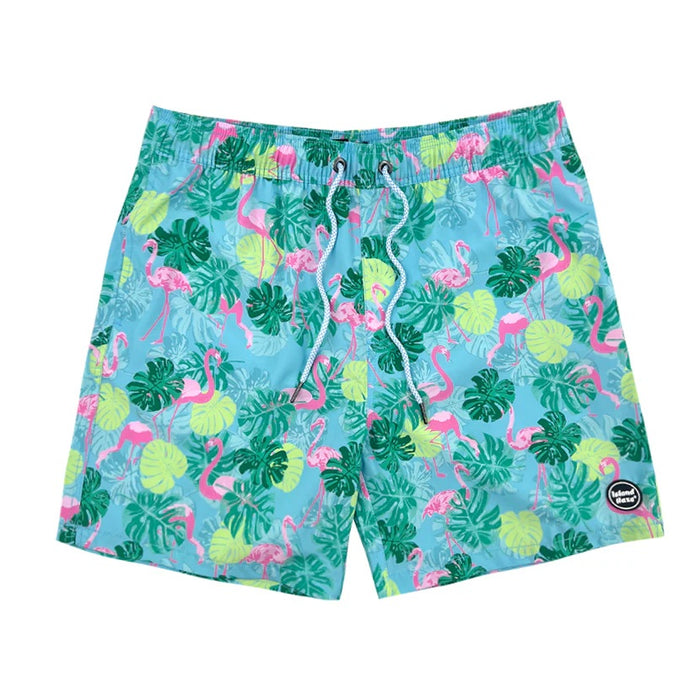 ISLAND HAZE BOHOL 6" STRETCH PRINTED VOLLEY SHORTS GREEN MENS SHORTS