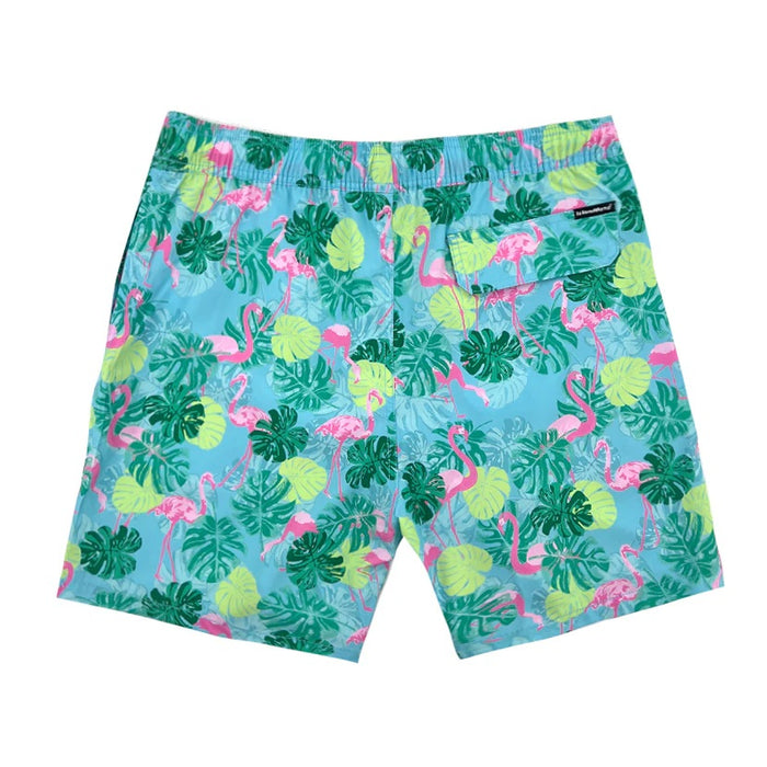 ISLAND HAZE BOHOL 6" STRETCH PRINTED VOLLEY SHORTS GREEN MENS SHORTS