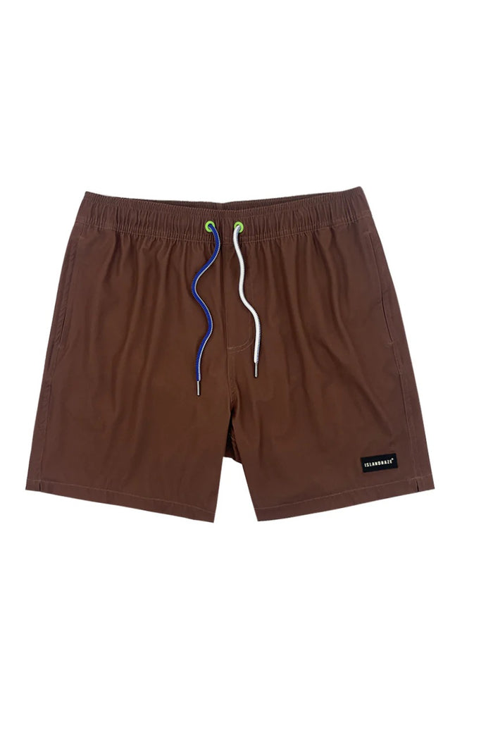 ISLAND HAZE LAVANA 6" STRETCH VOLLEY SHORT BROWN MENS SHORTS