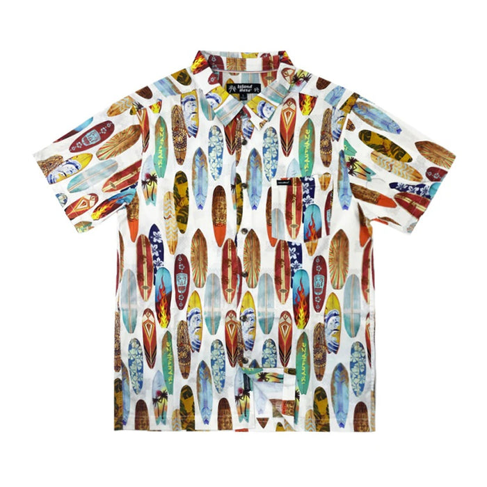 ISLAND HAZE MACKAY MENS BUTTON DOWN SHORT SLEEVE SHIRT