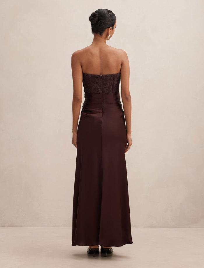 Ivy Petite Lace Corset Maxi Dress Forever New