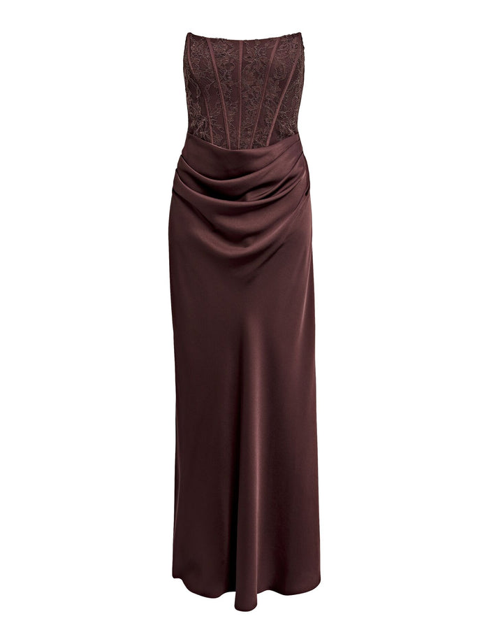 Ivy Petite Lace Corset Maxi Dress Forever New