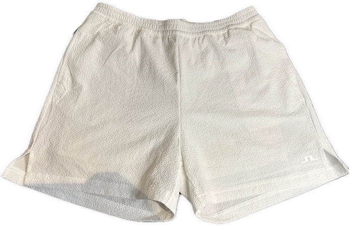 J. Lindeberg White Textured Diana Shorts Size L