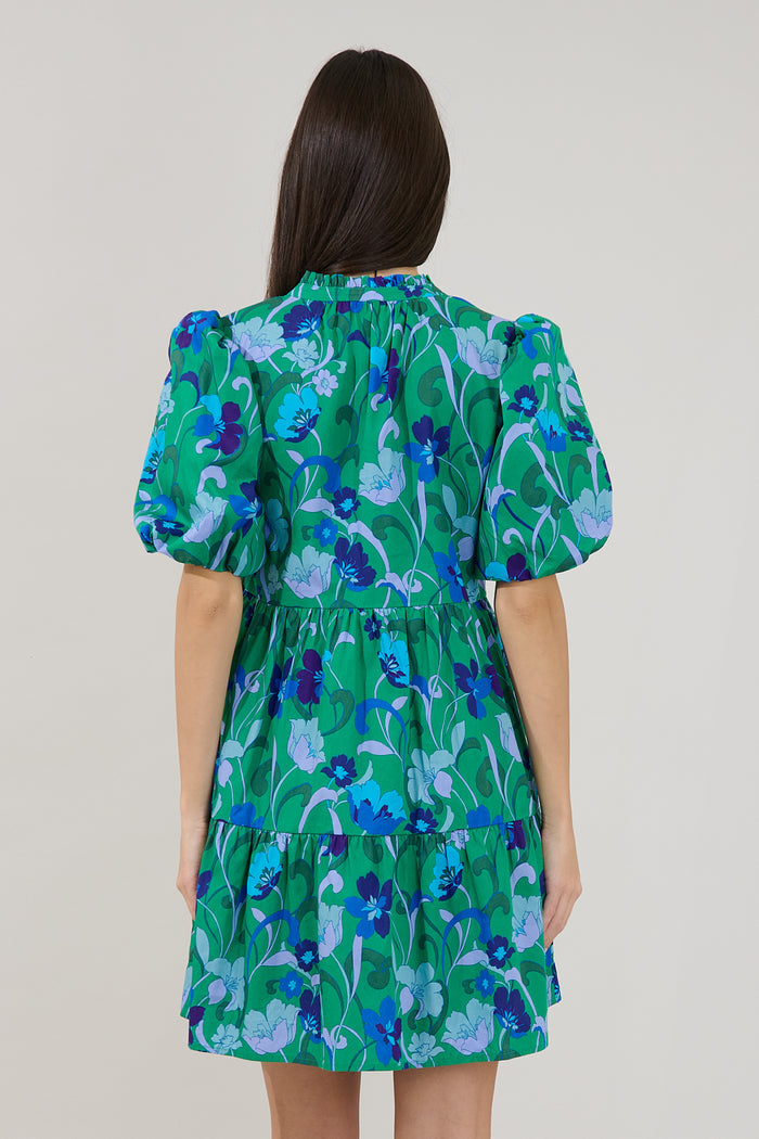 Jacey Babydoll Mini Dress Lomeli Floral