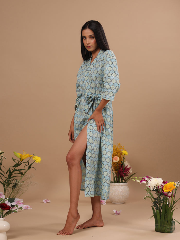 Jharokha on Blue Robe