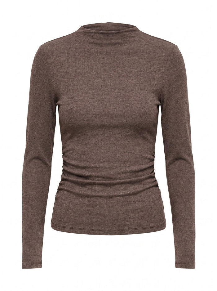 Josette Mock Neck Long Sleeve Top Forever New