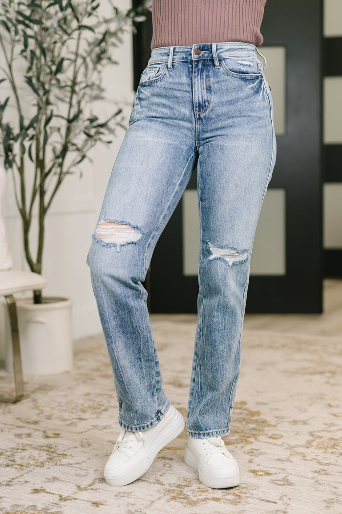 Judy Blue High Waist Rigid Magic Slim Straight Jeans