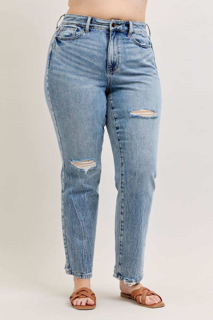 Judy Blue High Waist Rigid Magic Slim Straight Jeans
