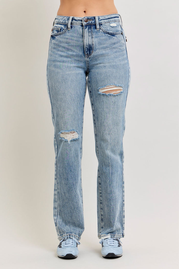 Judy Blue High Waist Rigid Magic Slim Straight Jeans