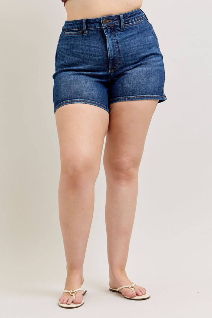 Judy Blue High Waist Tummy Control Slim Short