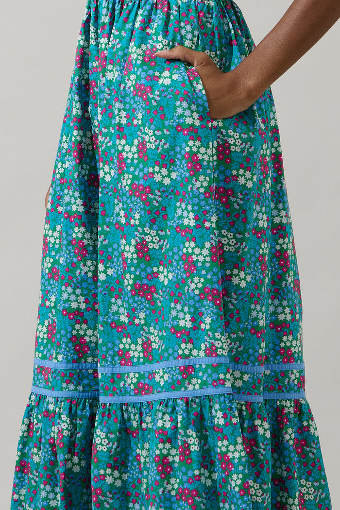 Karela Blossom Ordy Smocked Midi Dress