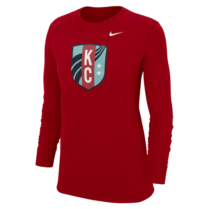 KC Current Nike Women's Core Cotton Crest Long Sleeve T-Shirt