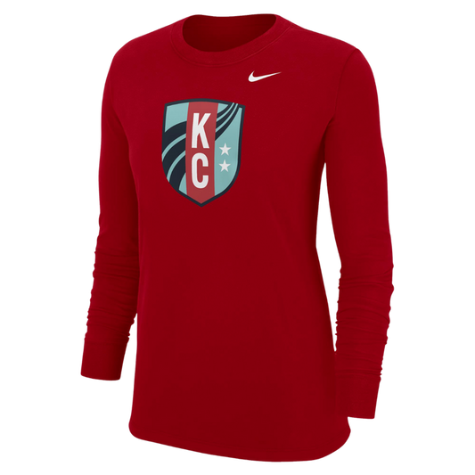 KC Current Nike Women's Core Cotton Crest Long Sleeve T-Shirt