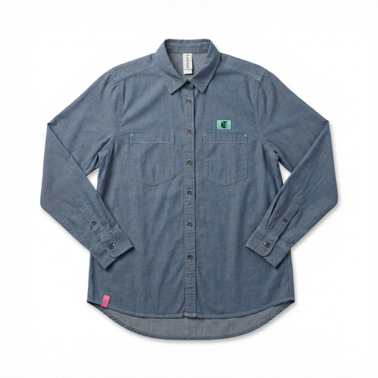 KC Current Women Tabitha Denim Long Sleeve Button Up