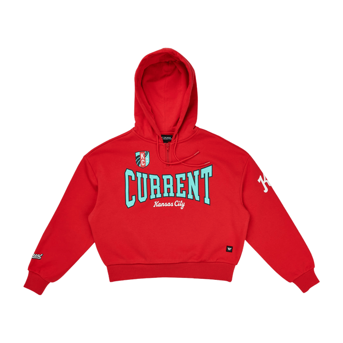 KC Current Women's Bold Zip Crop Hoodie